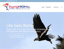 Tablet Screenshot of flyinghighinc.org